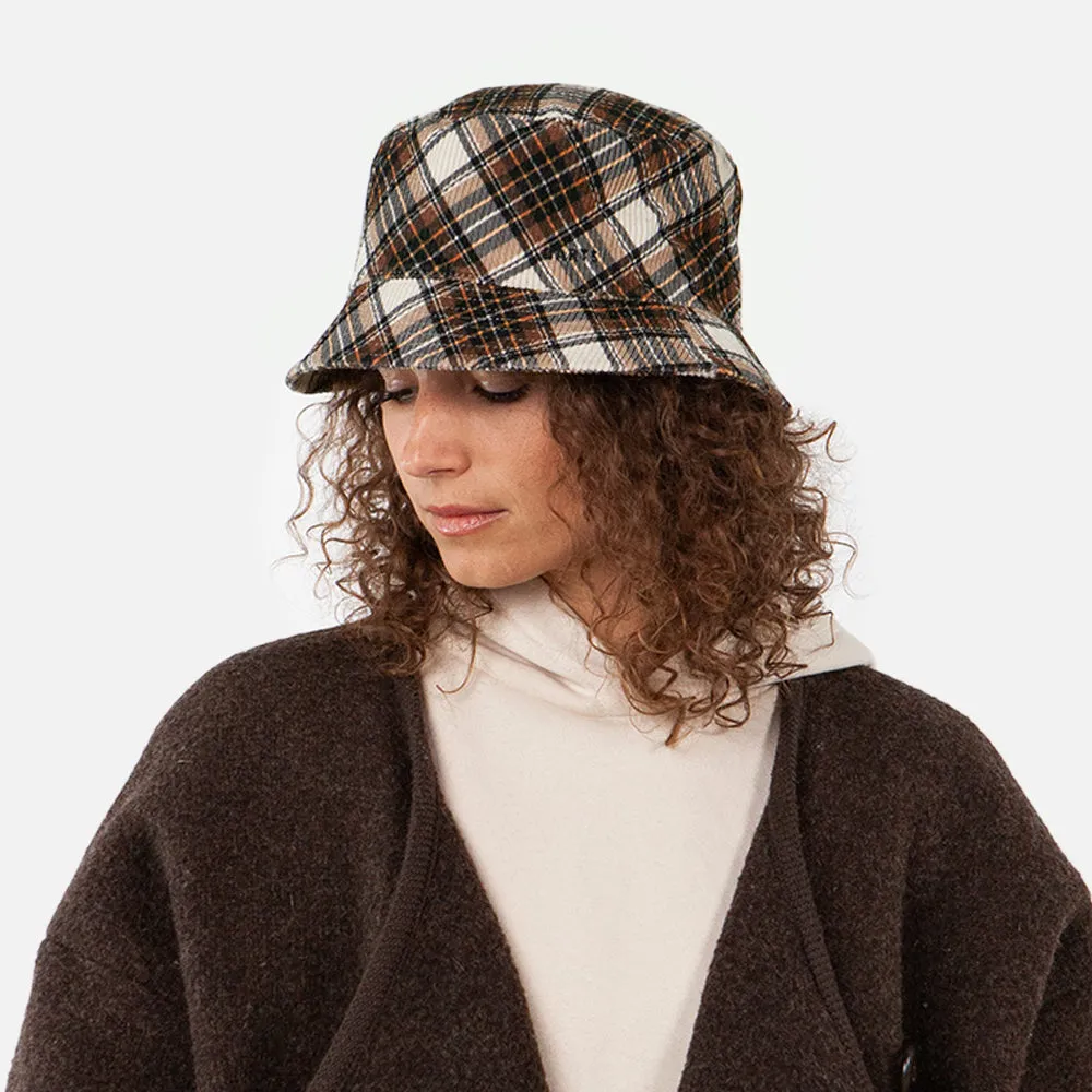 Barts Hats Denetti Plaid Bucket Hat - Brown
