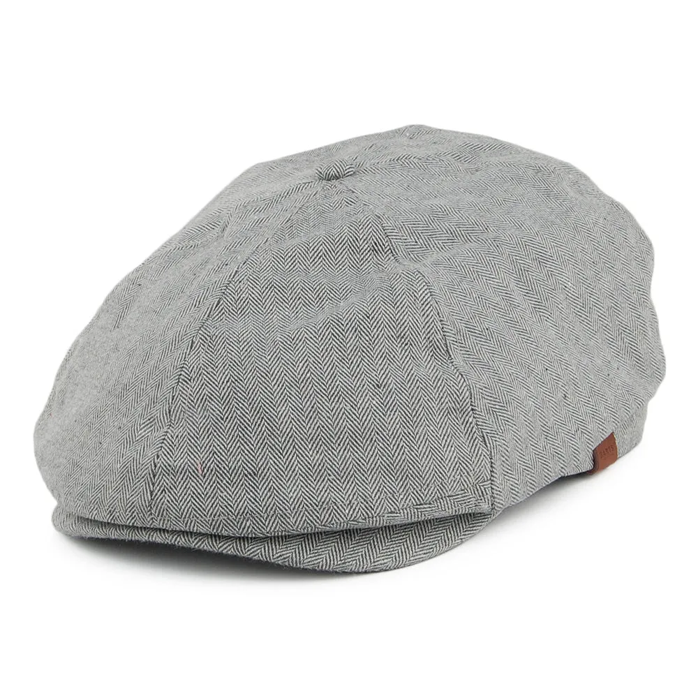 Barts Hats Jamaica Herringbone Newsboy Cap - Grey