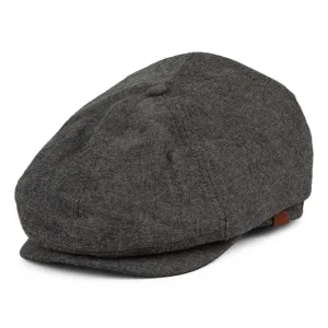 Barts Hats Jamaica Newsboy Cap - Black Heather