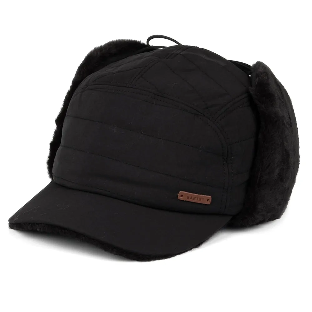 Barts Hats Meddison Faux Fur Earflap Baseball Cap - Black