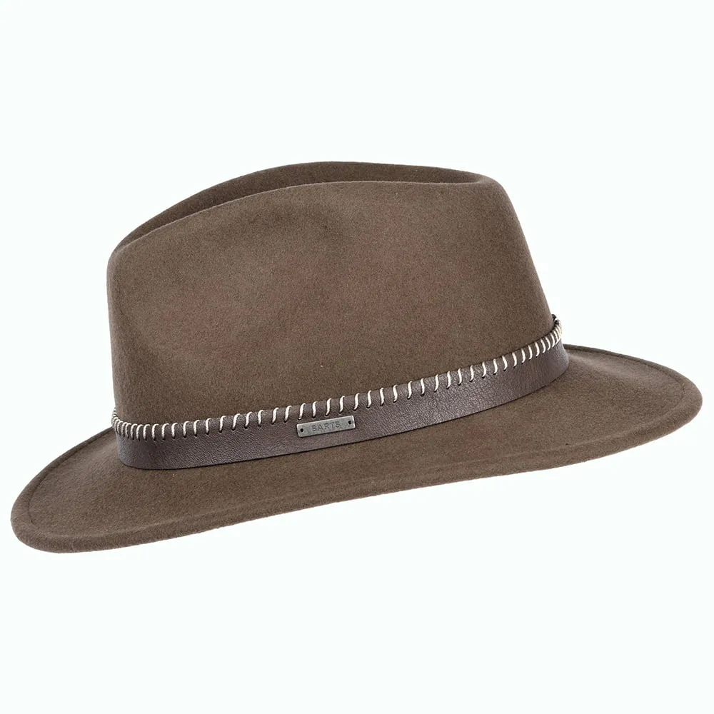 Barts Hats Oaklyn Wool Felt Fedora Hat - Brown