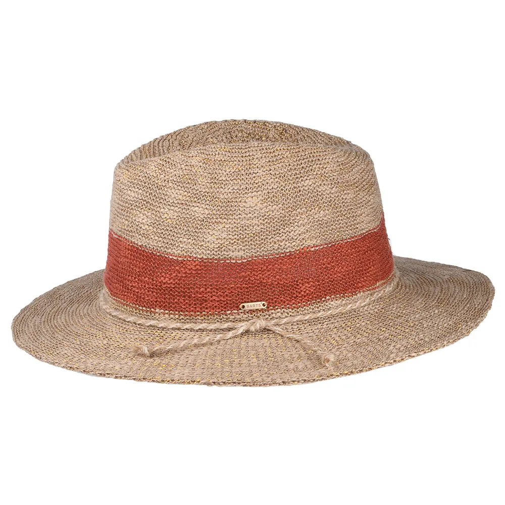 Barts Hats Ponui Fedora Hat - Light Brown-Ginger