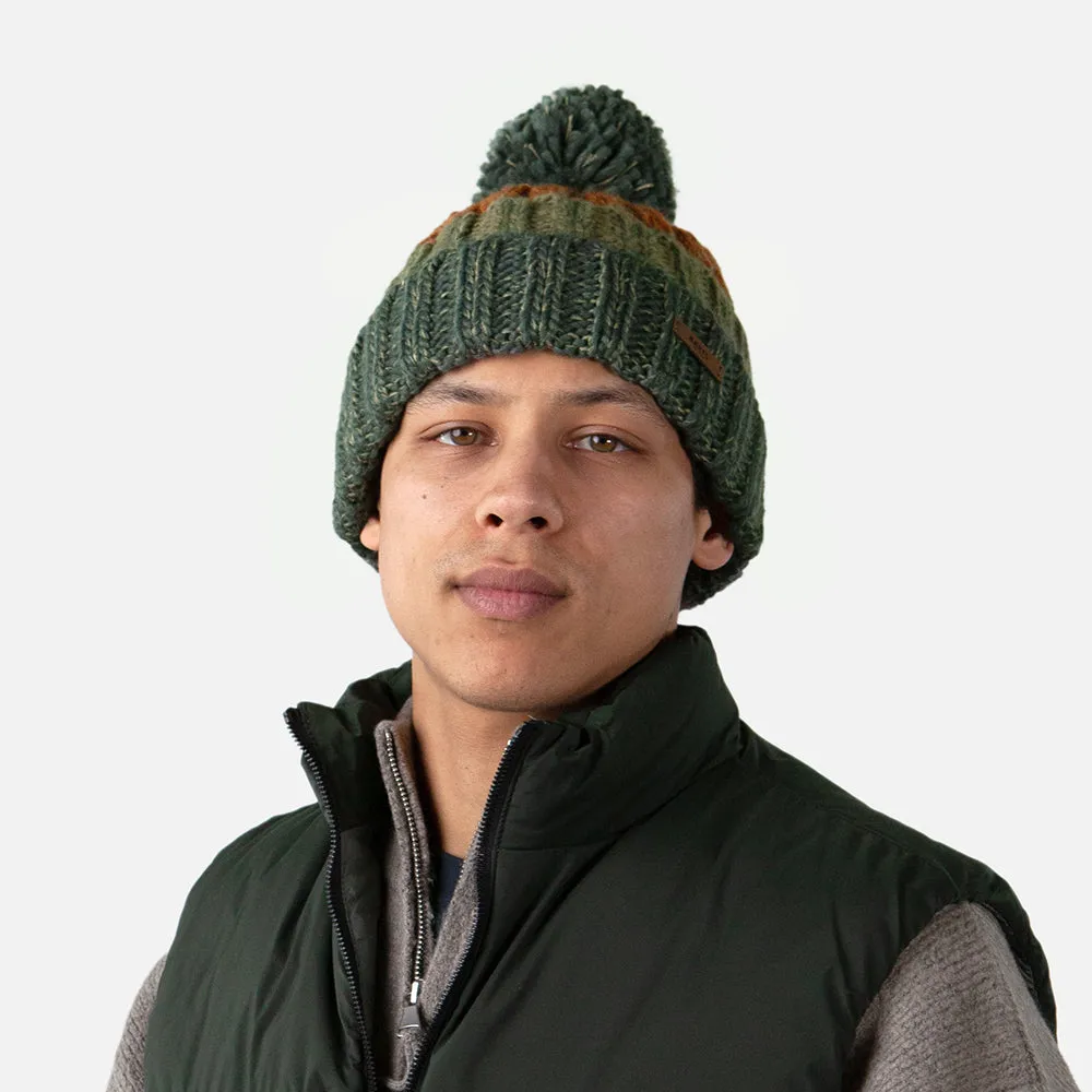 Barts Hats Wilhelm Bobble Hat - Army Green-Multi