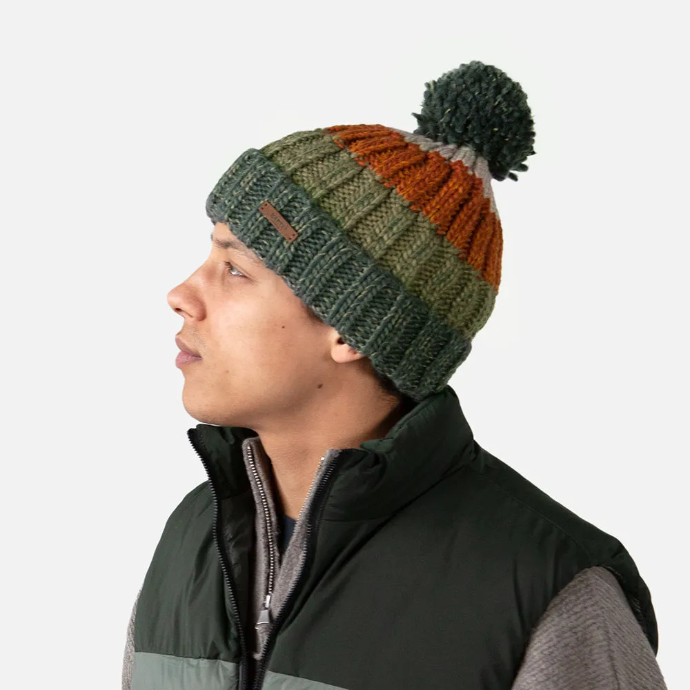 Barts Hats Wilhelm Bobble Hat - Army Green-Multi