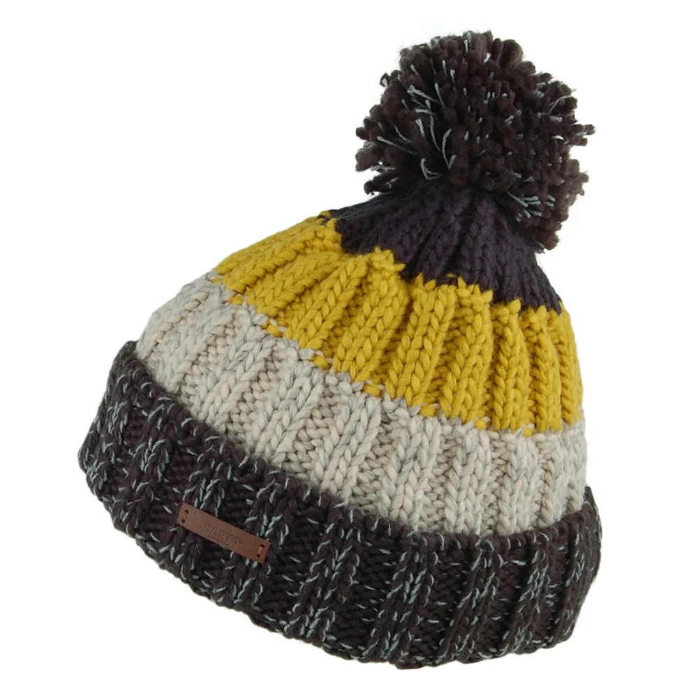 Barts Hats Wilhelm Bobble Hat - Yellow-Black