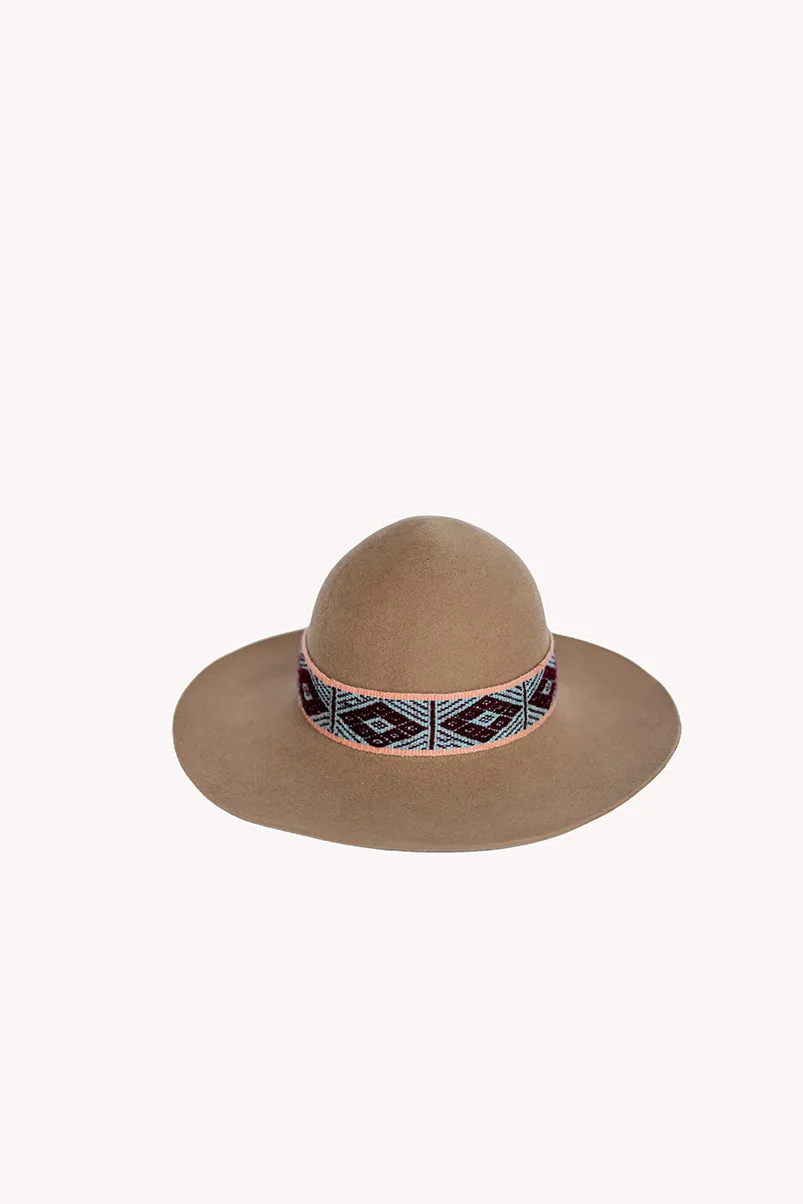 Beige Floppy Hat