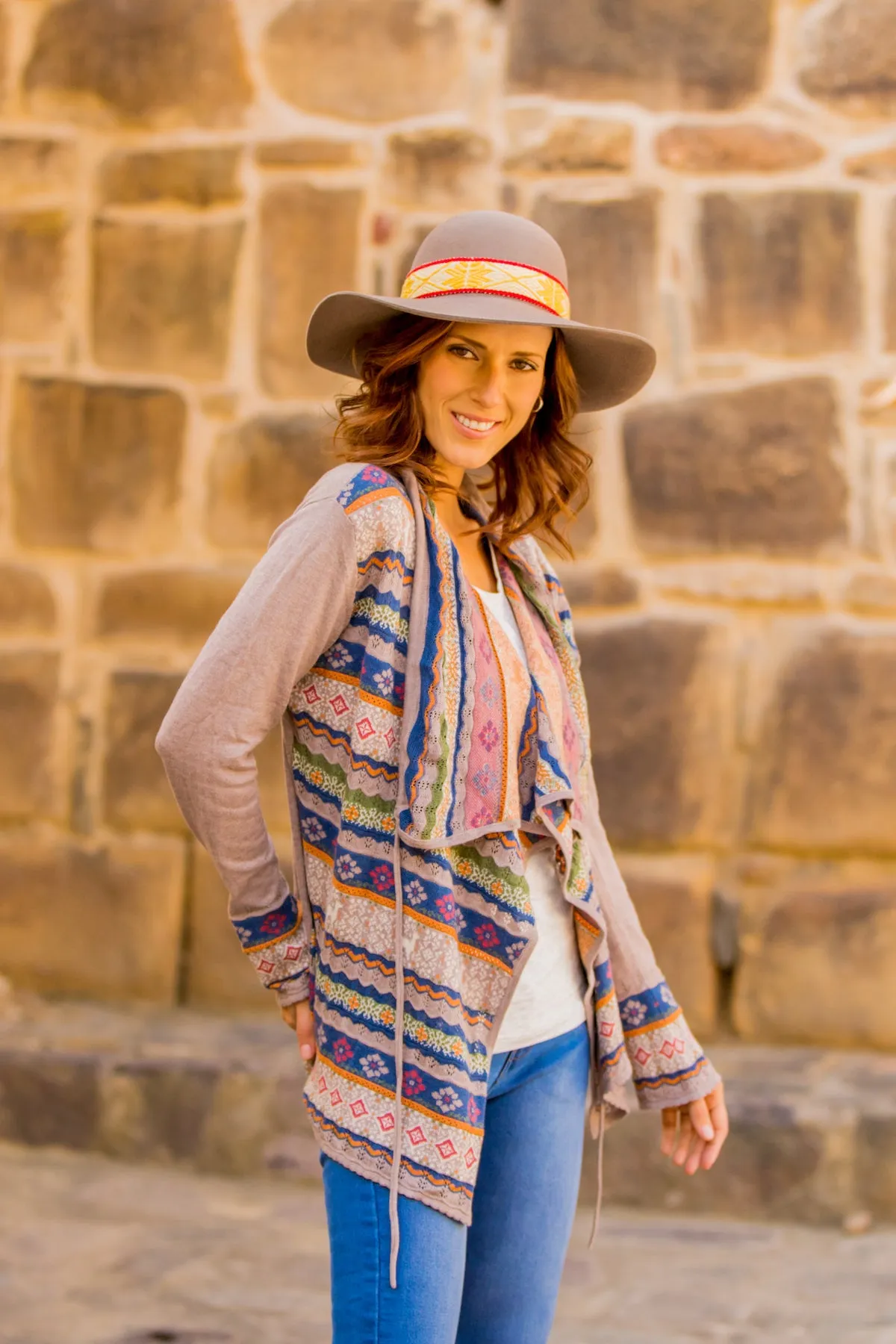 Beige Floppy Hat