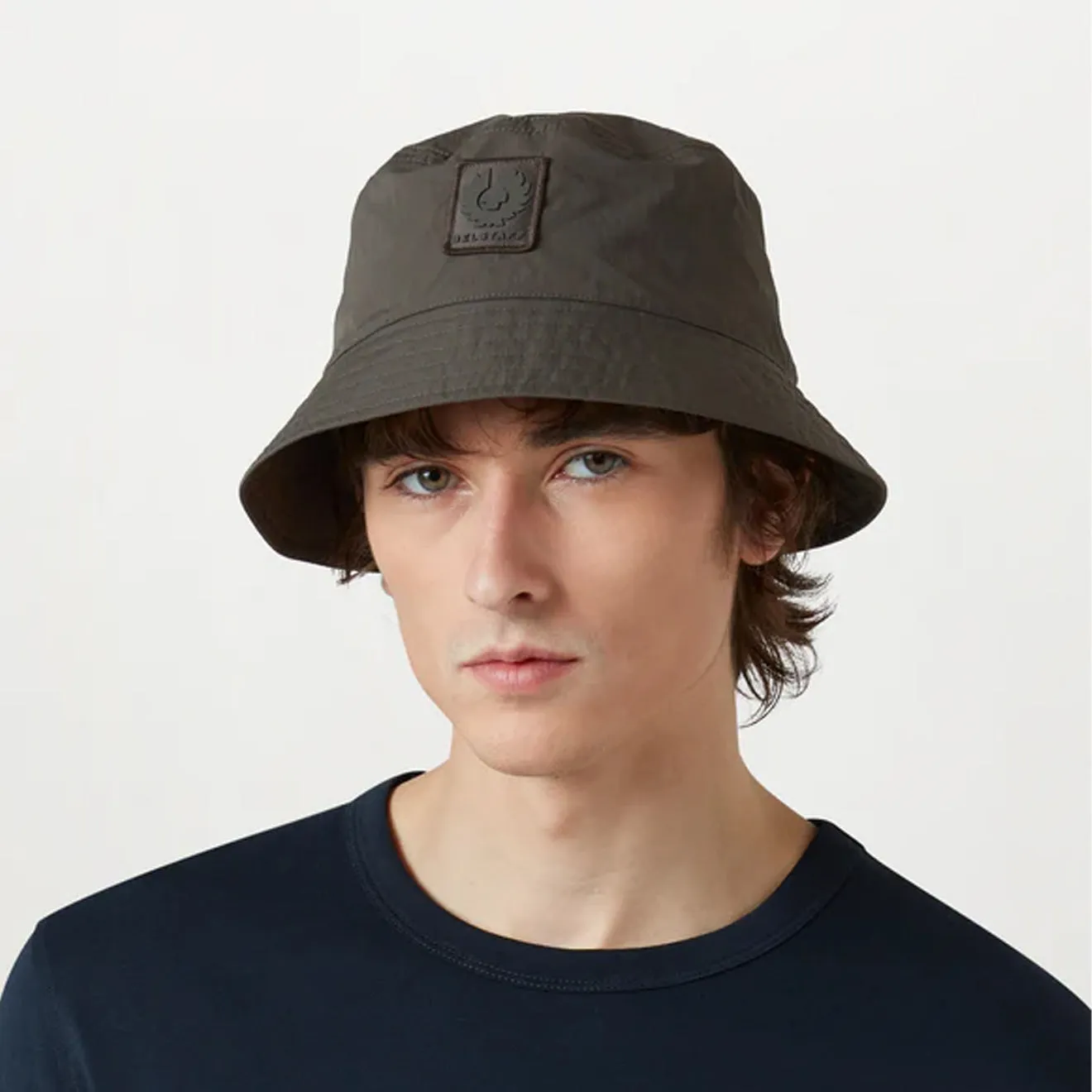 Belstaff Tech Shell Bucket Hat Army Olive