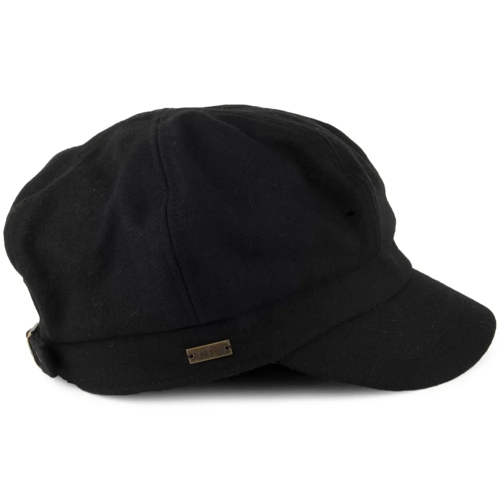 Betmar Hats Boy Meets Girl Newsboy Cap - Black