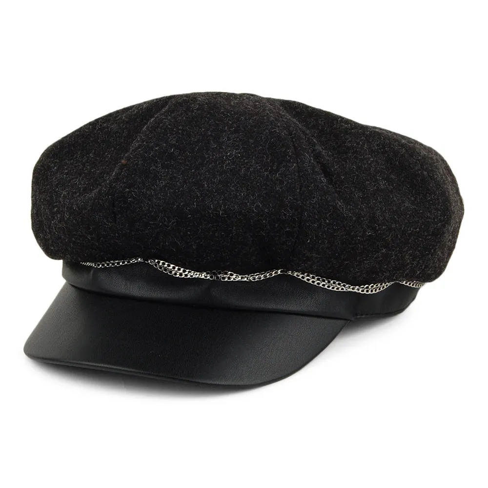 Betmar Hats Clara Baker Boy Hat - Black