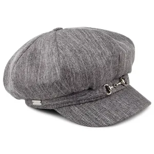 Betmar Hats Jocelyn Baker Boy Cap - Black-White