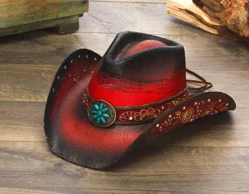 California Hat Co CA-1926 Cardinal Western Hat