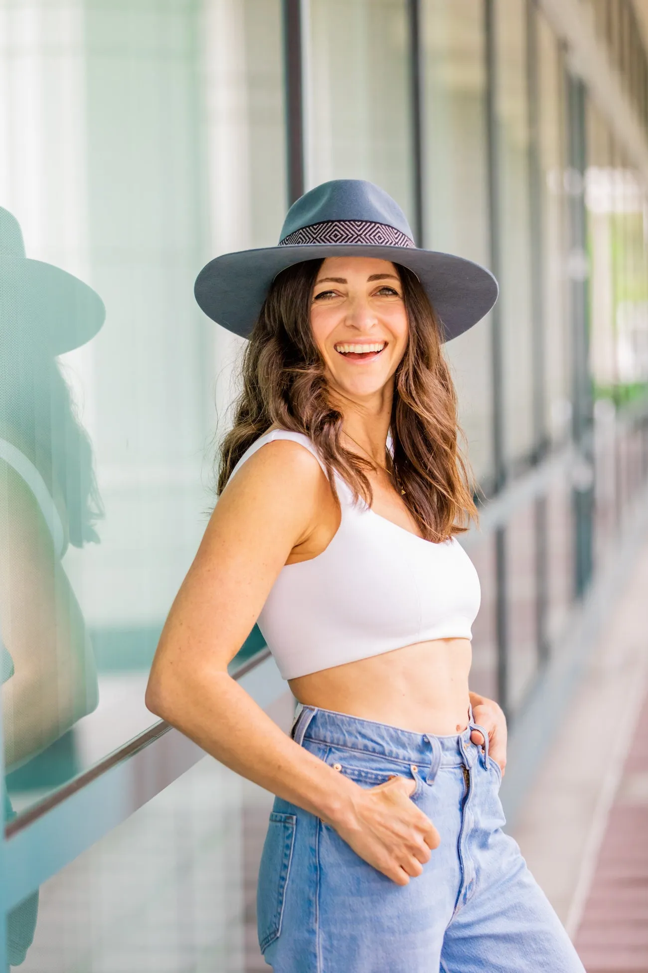 Dusty Blue Western Hat