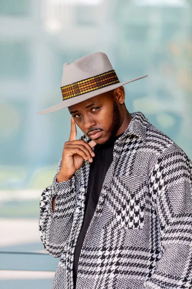 Grey Western Hat