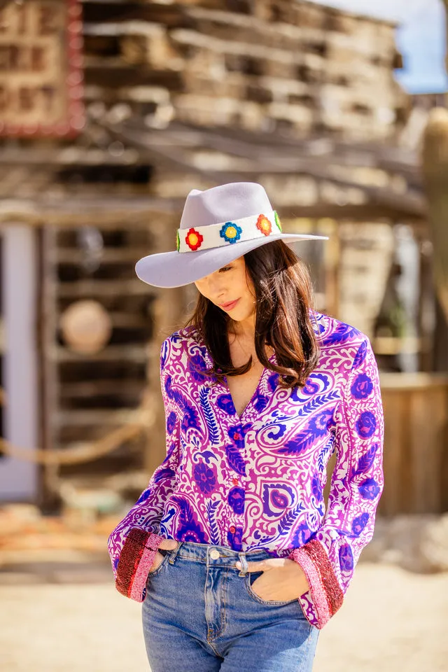 Hazy Lavender Western Hat