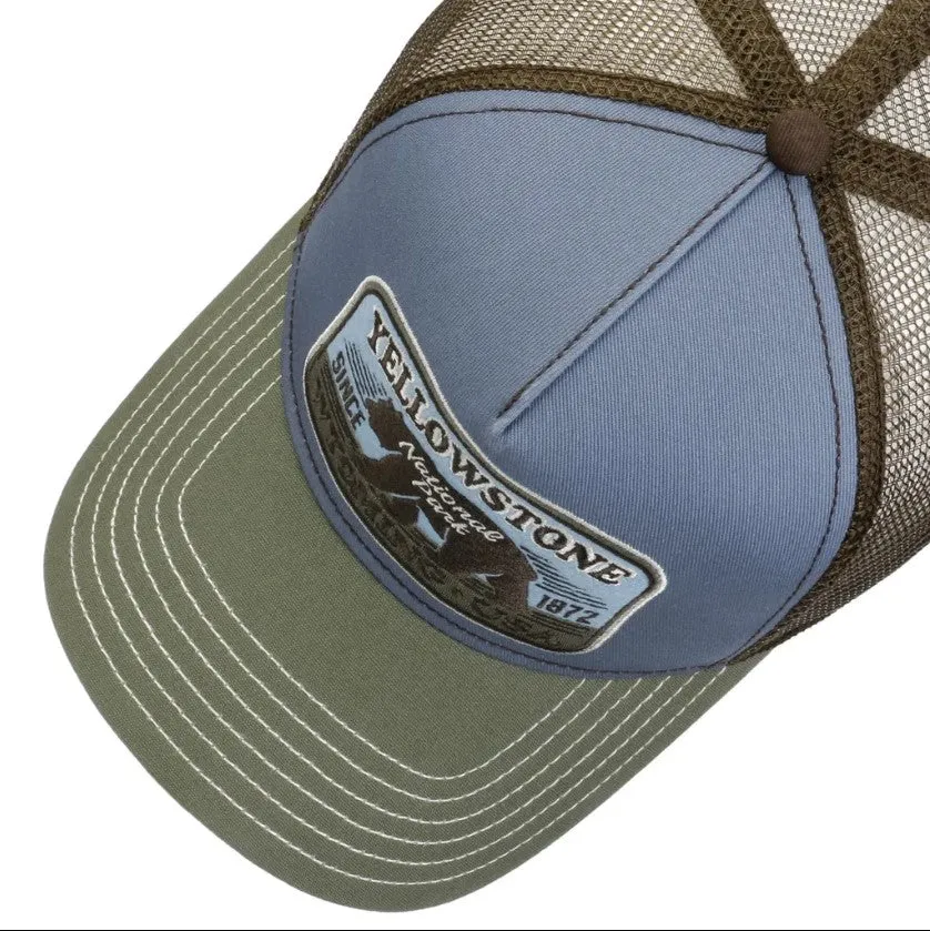 JJ Hats Trucker Cap Yellowstone 7761192 in Blue/Green