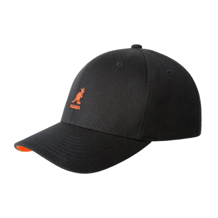 Kangol Wool Flexfit Baseball Cap - Beluga Black