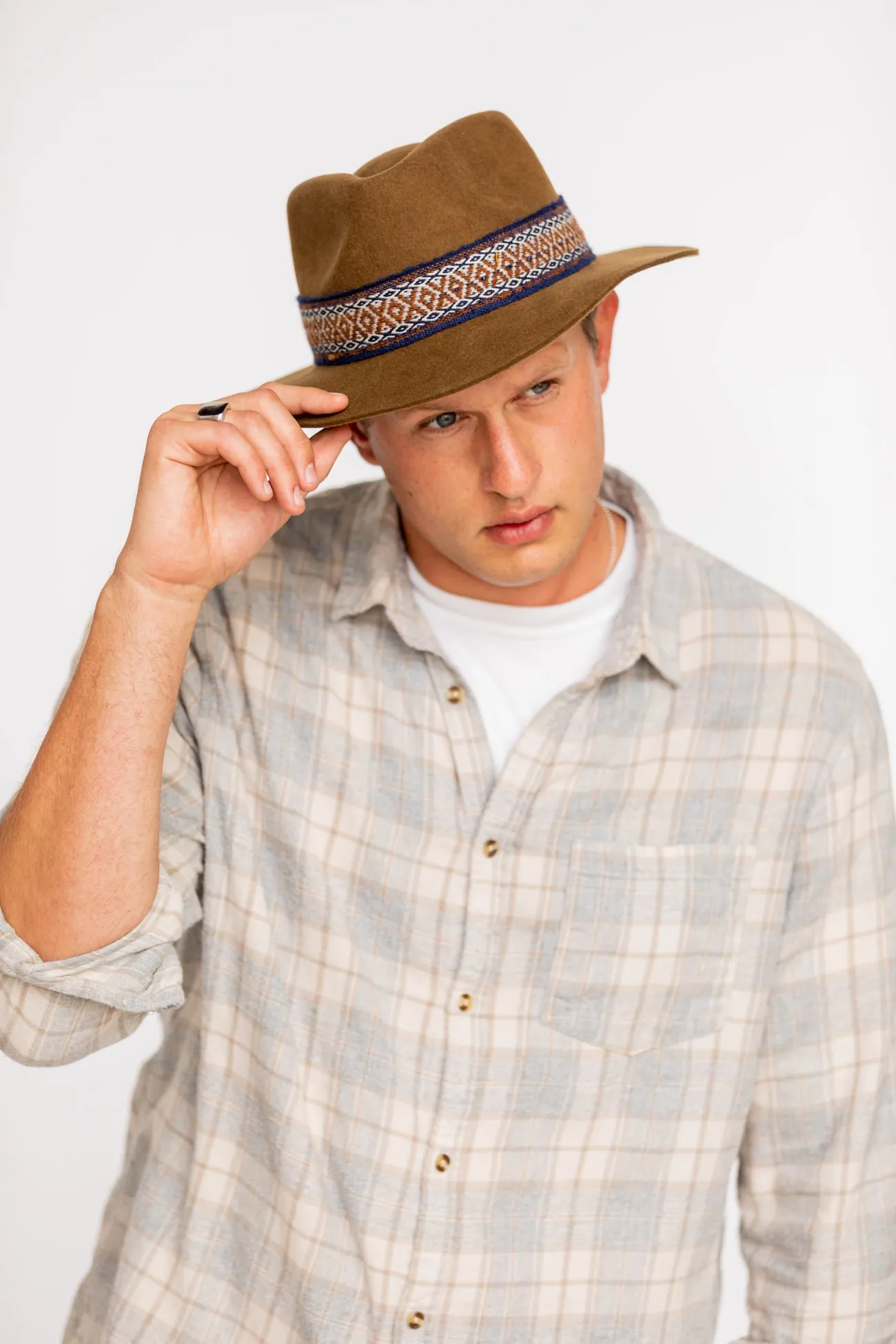 Light Brown Fedora Hat