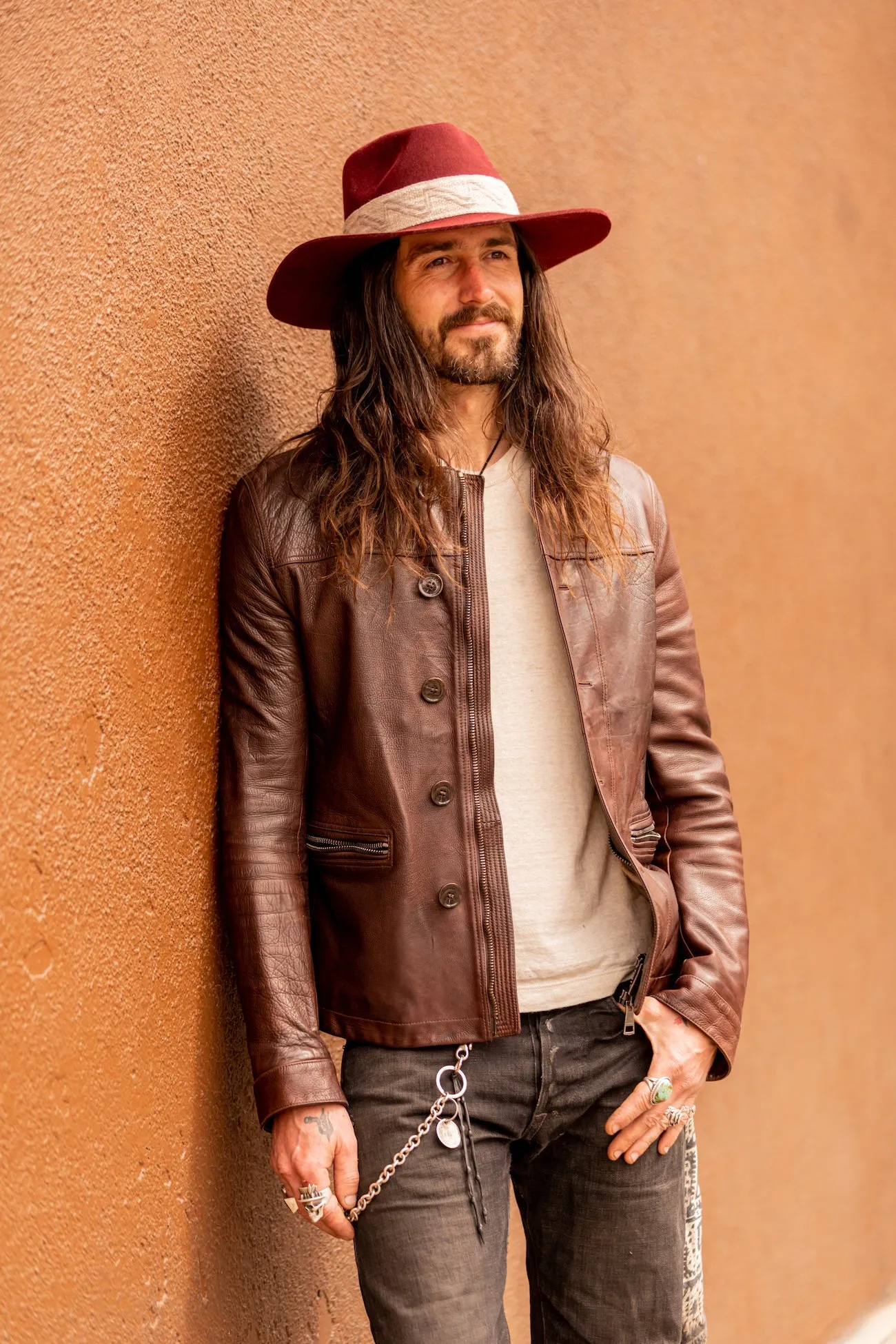 Maroon Western Hat