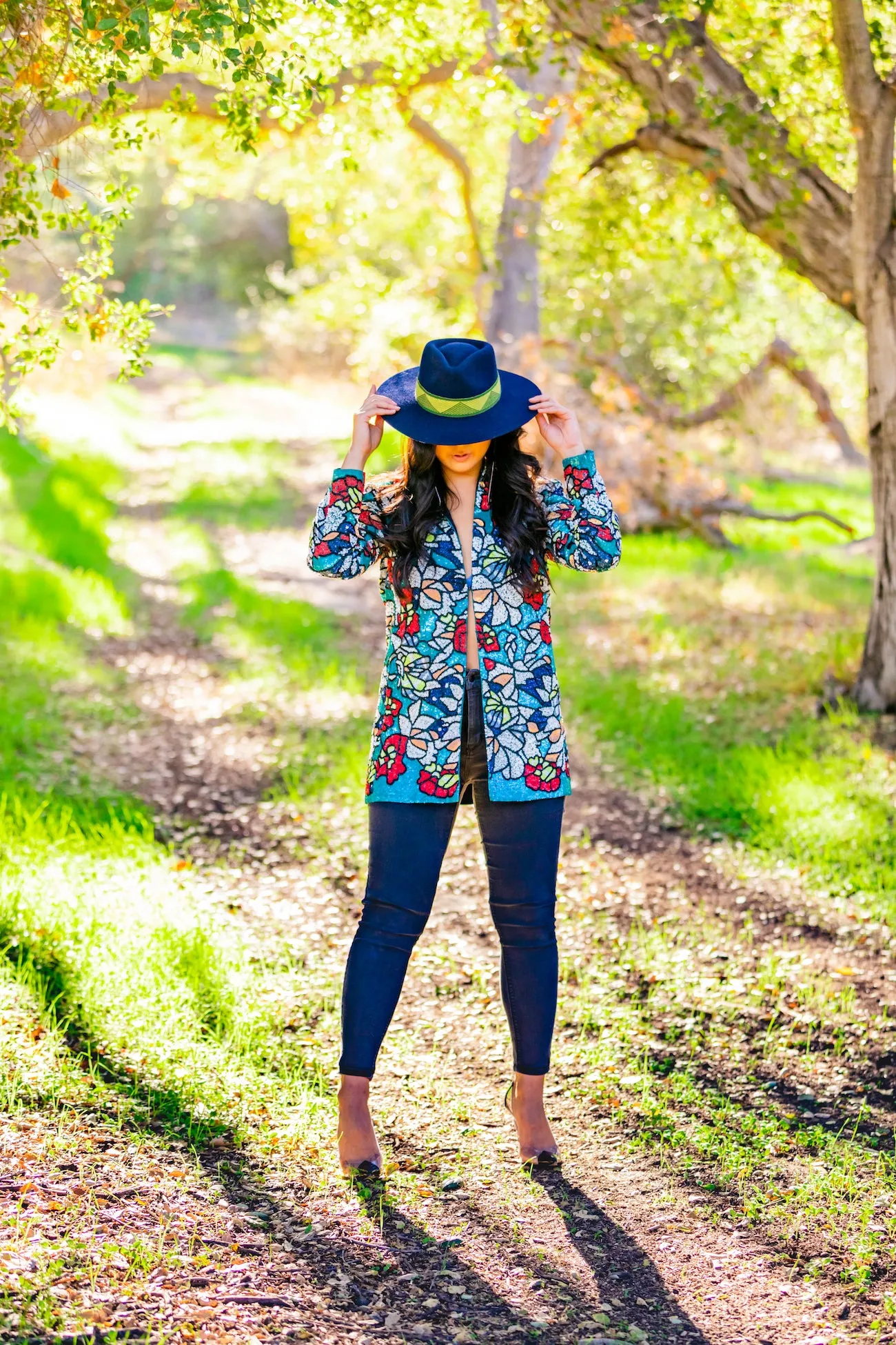 Navy Western Hat