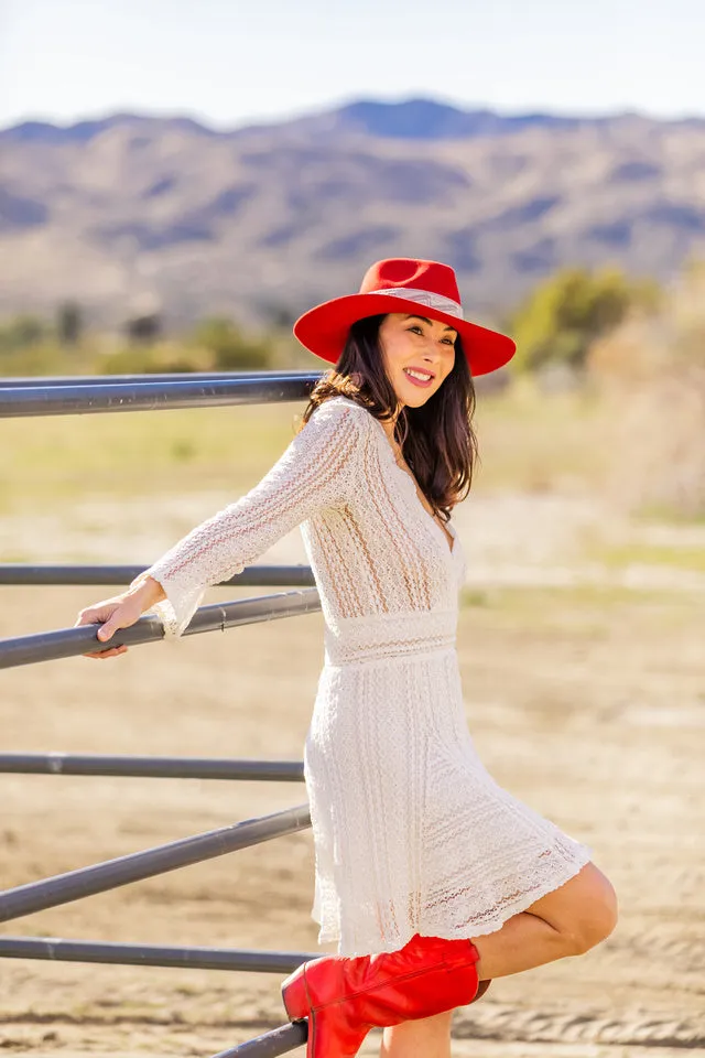 Red Western Hat