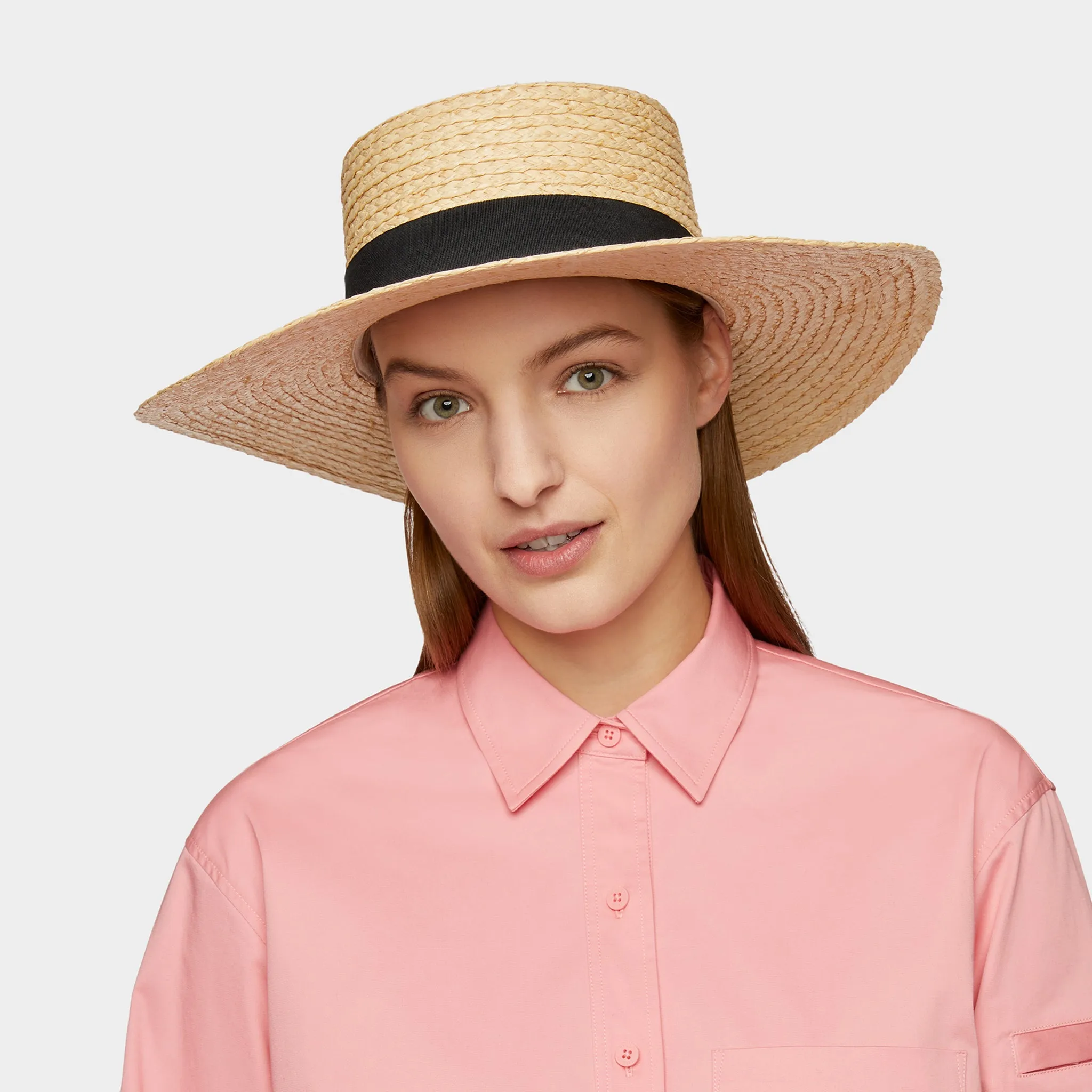 Straw Wide Brimmed Sun Hat