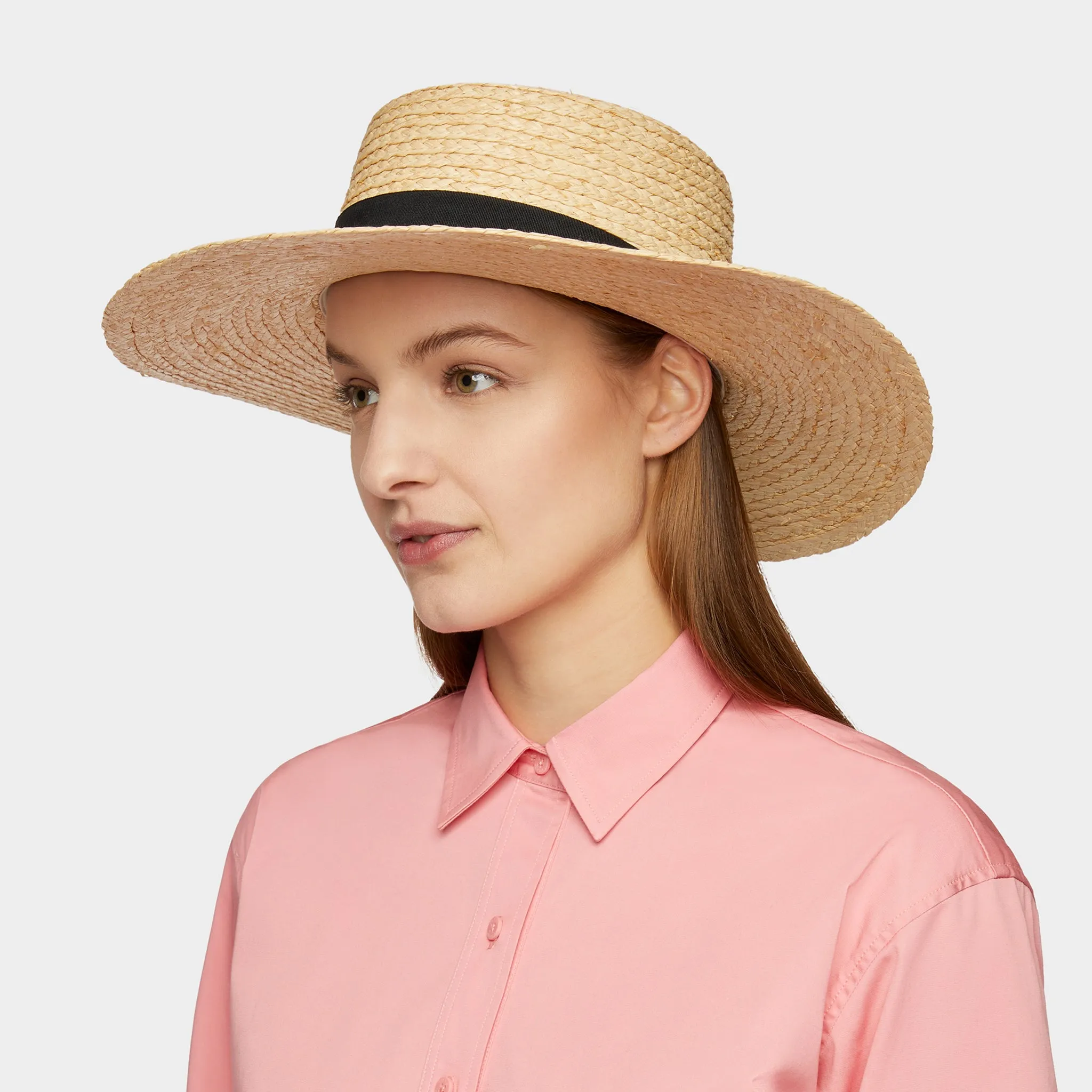Straw Wide Brimmed Sun Hat