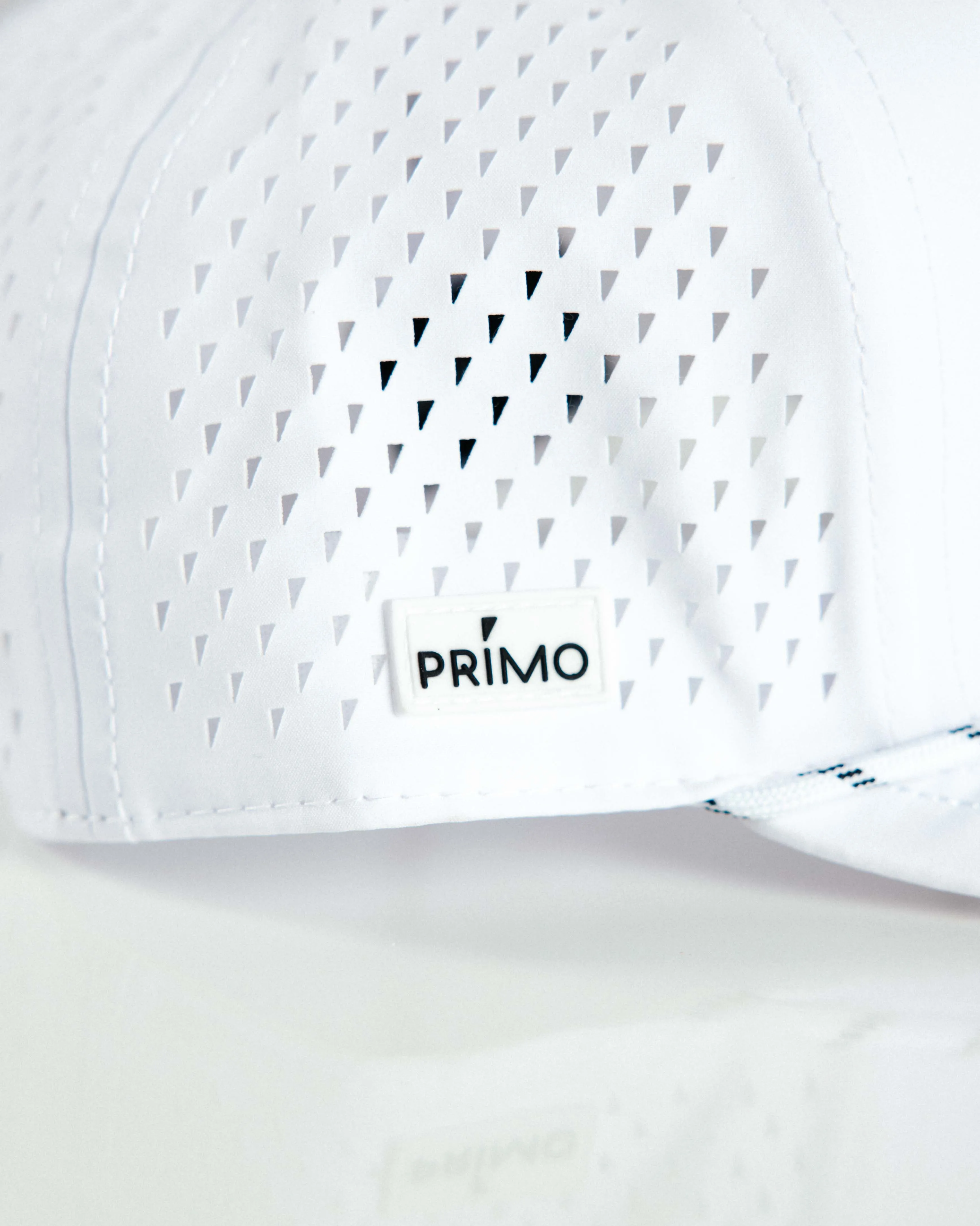 White Monochrome Cursive Hat