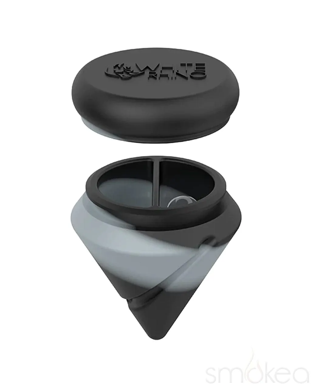 White Rhino Silicone Diamond Spinner Jar Carb Cap w/ Terp Ball