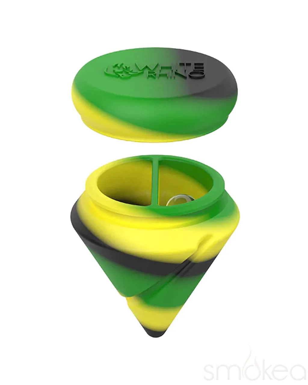 White Rhino Silicone Diamond Spinner Jar Carb Cap w/ Terp Ball