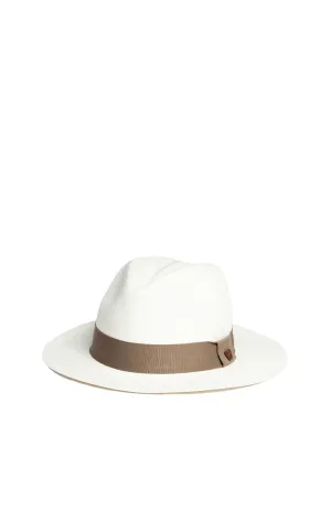 White Woven Panama Hat