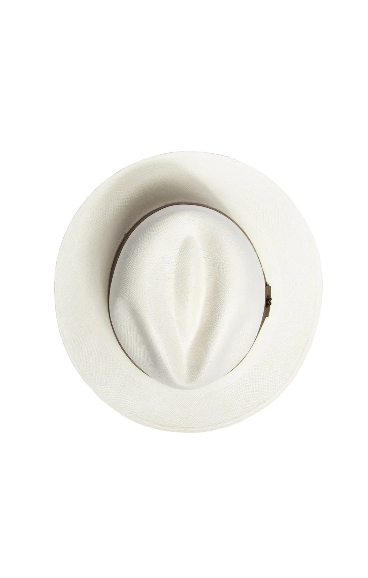 White Woven Panama Hat