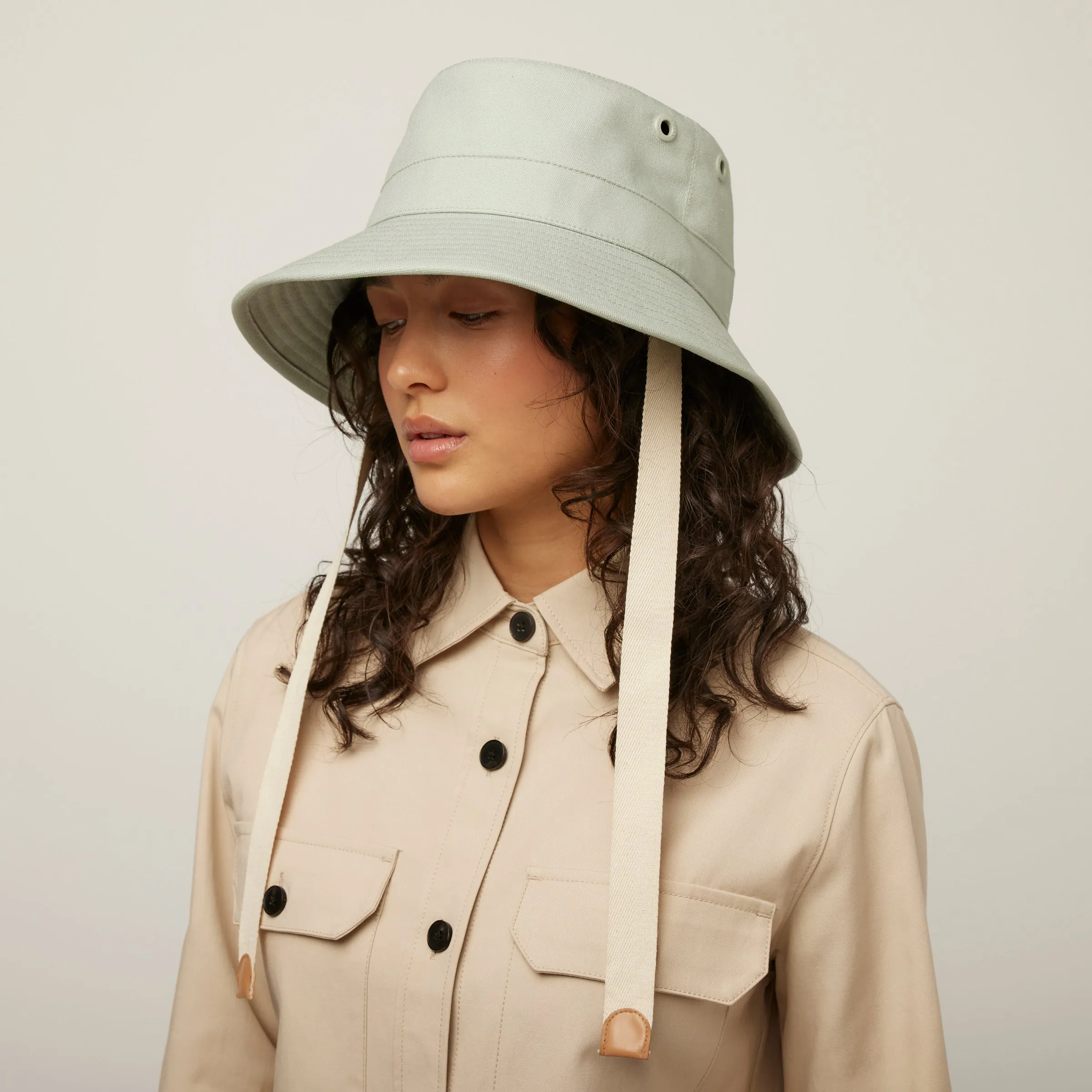 Wide Brim Canvas Sun Hat